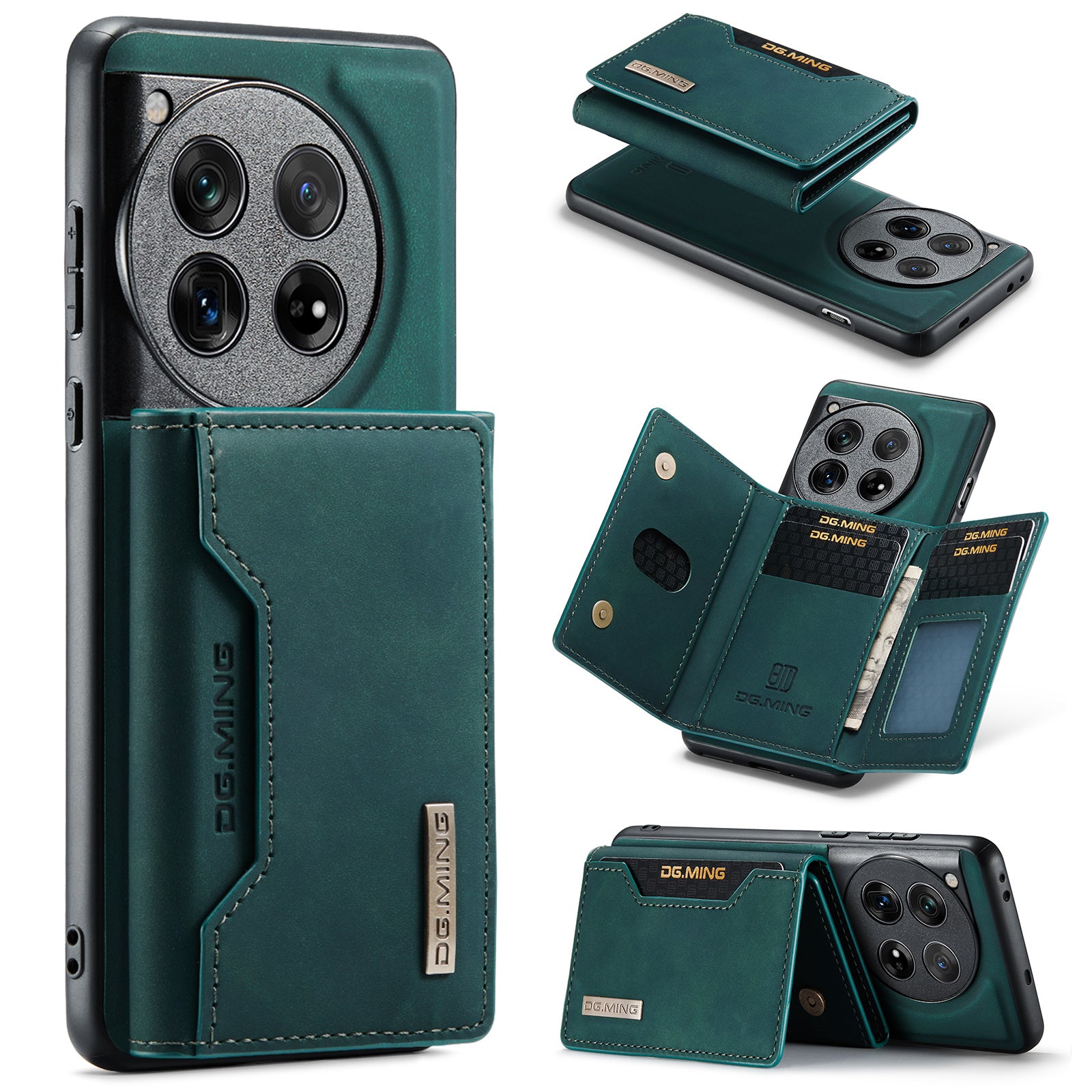 DG.MING M2 Series for OnePlus 12 5G Kickstand Case Detachable Magnetic Wallet Phone Cover DG.MING M2 Series for OnePlus 12 5G Kickstand Case Detachable Magnetic Wallet Phone Cover